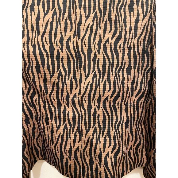 Liz Claiborne animal print long sleeve belted Y2K blazer suit jacket size 8 - Picture 4 of 12